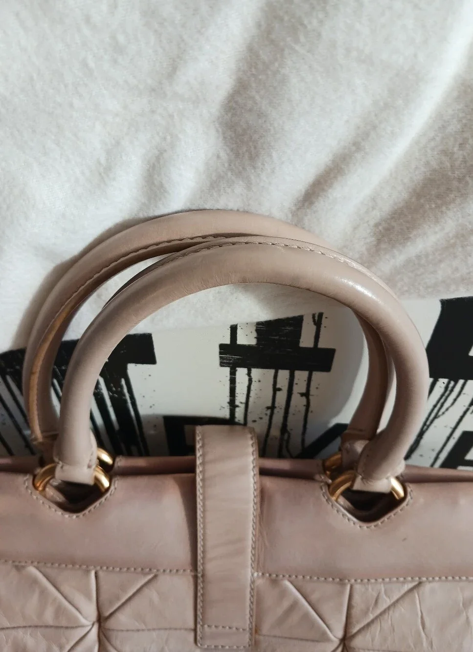Marc Jacobs Quilted,patchwork Klein Frame blush  Vintage Satchel